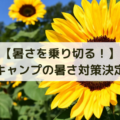 【暑さを乗り切る！】夏キャンプの暑さ対策決定版【おすすめ小物も】