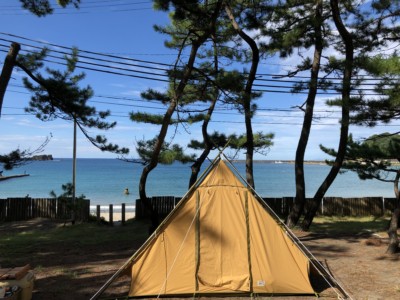 若狭和田キャンプ場のキャンプサイト