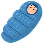 寝袋マミー型