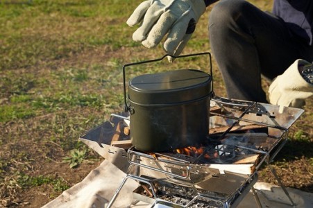 キャンプ‗炊飯‗手順‗飯盒