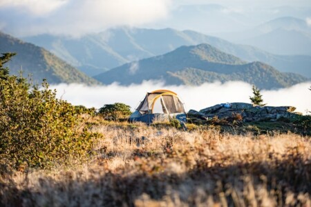 テントの結露対策～湿度の低いキャンプ場