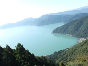 琵琶湖のコテージ