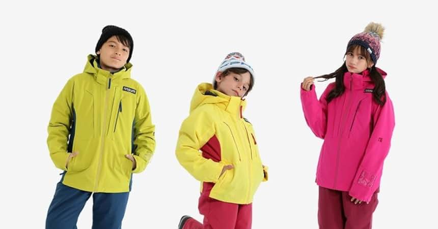 モンベル キッズ スキー スノボ ウェア 上下セット 憎い 140cm